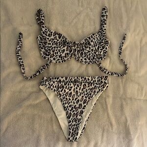 Summerful Swim (sample) Leopard Print Bikini Set